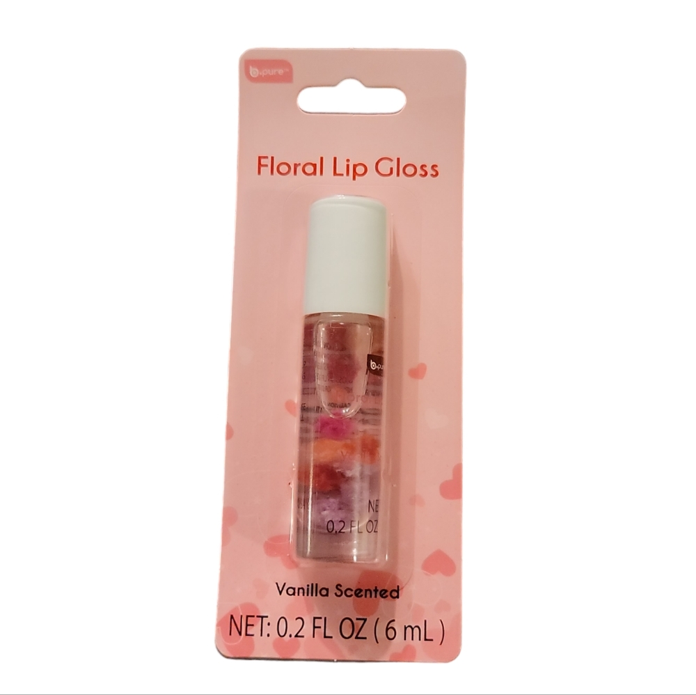 NWT! BPure Vanilla Scented Floral Roll On Lip Gloss NEW